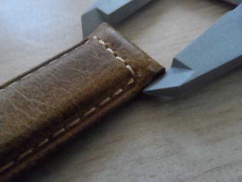 Brown Vintage Leather Watch Strap fits Breitling Navitimer Leather Strap 24 mm - Picture 17 of 24