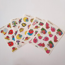 Lot of 5 Vintage TREND Stinky Sticker full sheets scratch sniff fruit theme