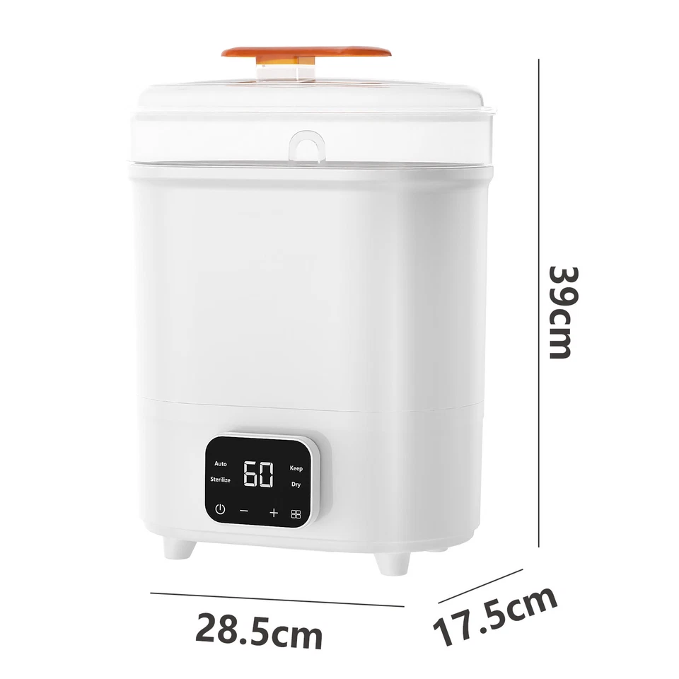 Baby Electric Steam Bottle Sterilizer and Dryer Fit for 6 Bottles Food Warmer - image 2 of 4