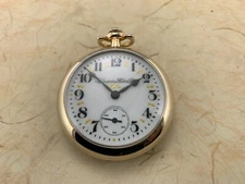 Hampden Watch Co 23 Jewel 18 Size Railway Special Gold Filled Pocket Watch 1897