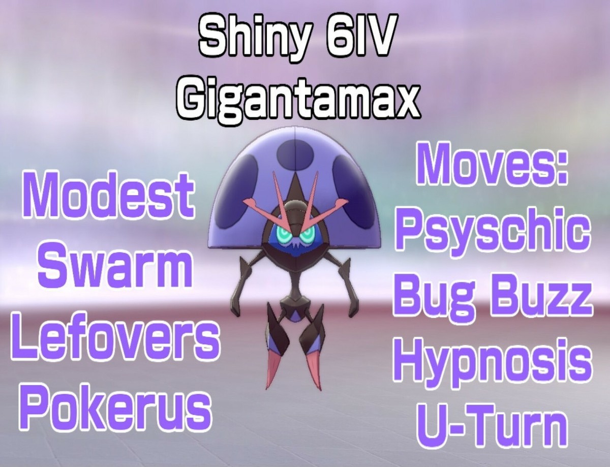 Orbeetle Pokemon Sword Shield Shiny 6 IV - Modest - Gigantamax
