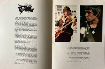 洋楽 Emerson Lake & Palmer on Tour with US 19 EMERSON, LAKE & PALMER Orig. 1977 USA Tour Program; Die-Cut