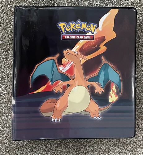 Pokemon TCG-3 Ring Binder-50 x 9 Plastic Pages-Charizard-Binder Only