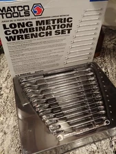 Matco Tools 12 PIECE LONG METRIC COMBINATION WRENCH SET