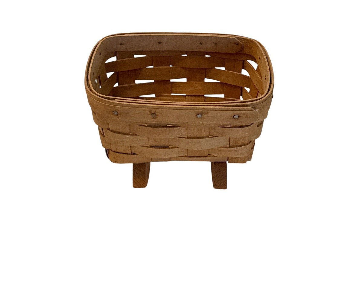 CDL Hand Stitched Mini Basket ベージュ CDL Hand Stitched Mini