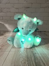FAO Schwarz Glow Brights Toy Plush LED with Sound Dragon 14" Read Description 