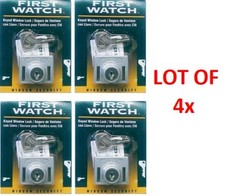 LOT OF 2x or 4x Keyed Sliding Window Door Lock Hickory Hardware Display Steel