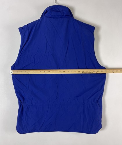 Patagonia Vintage Mens L Nylon Full Zip Vest Jacket LARGE blue VTG insulated - 第 12/12 張圖片