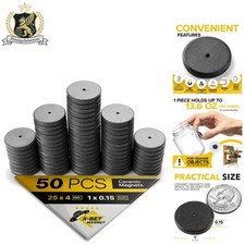 High Resistance 1x0.15'' Round Ceramic Magnets - Perfect for Crafting  More
