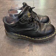 Vtg 8052 Dr Martens Shoe Leather Oxford Made England UK 4 Men US 6 Women 7 Black