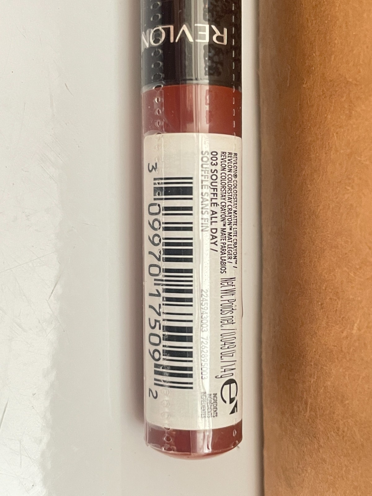 REVLON ColorStay Matte Lite Crayon Lipstick - 003 SOUFFLE ALL DAY (0.049Oz)