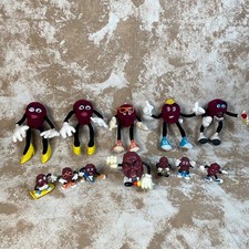 VTG California Raisins 12 Figurines Plush wind up and toy figurines