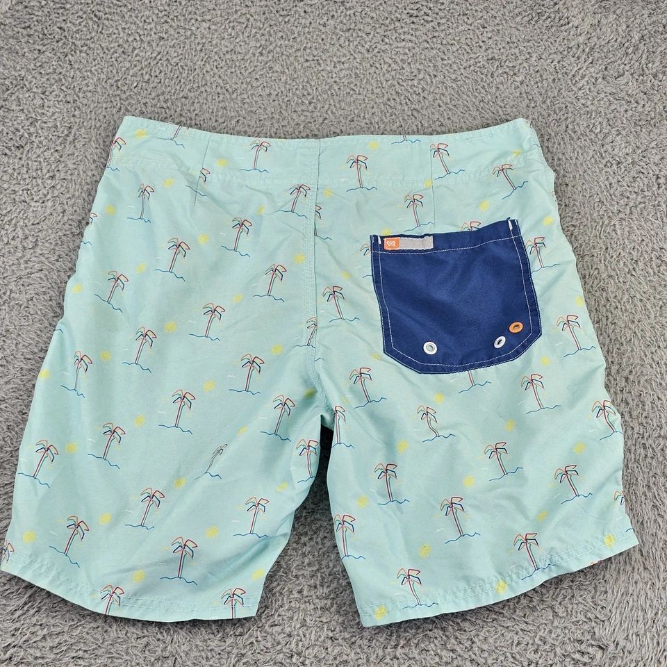 ambsn Board Shorts Mens 30 Palm Tree Swim Trunks Beach Surf Summer - Image 2 of 4