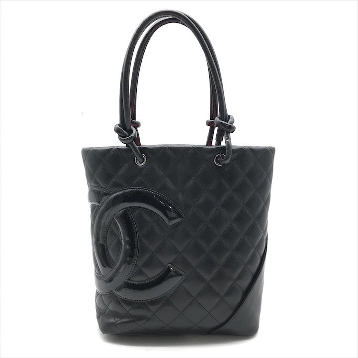 Excellent Condition CHANEL Coco Mark Cambon Leather Patent Ladies Fashion Mini H