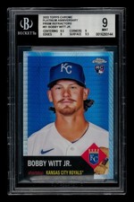 2022 Topps Chrome Platinum Ann. Prism Refractor: # 61 Bobby Witt Jr BGS 9 MINT
