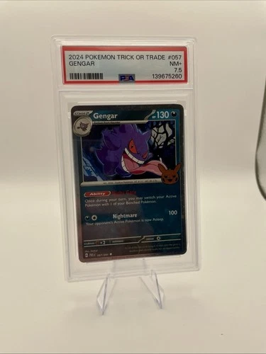 Pokémon 2024 TCG Trick or Trade Gengar Cosmos Holo 057/091 PSA