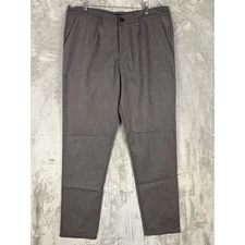 Forever 21 Men Heather Grey Black Woven Dress Pants Trousers Size 34