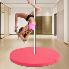 Pole Dance Crash Mat Round Portable Yoga Mat with EPE Foam Safety Dancing