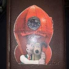Royal Mint 2019 Wallace and Gromit 50p Fifty Pence Coin Brilliant Uncirculated