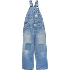 Used Round House denim overalls made in the USA men's size W29 approx. 