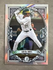 2026 Bowman Baseball Leo De Vries Sterling Chrome Refractor #BST-9 Athletics