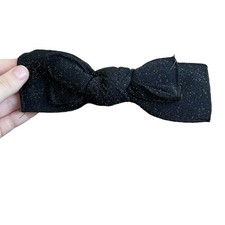 Black Bow Hair Clip with Sparkles Girls One Size Fits All