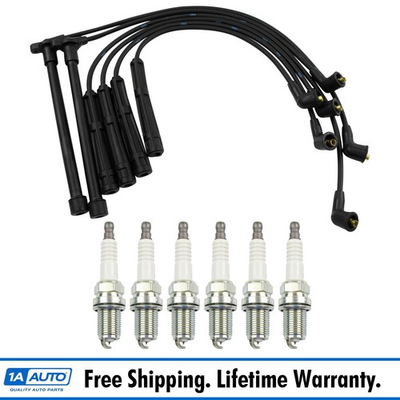 #ad #ad NGK Engine Spark Plugs amp; TRQ Ignition Wire Set Kit for Nissan Frontier Xterra $79.95