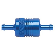 Russell Fuel Filter 645080 40 Micron Bronze Blue Anodized Aluminum 516 Barb