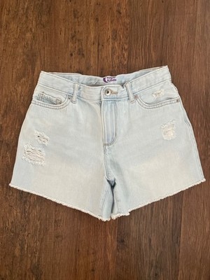 Sugar & Jade Jean Shorts Light Wash Denim Girls 12