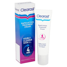 Clearasil Rapid Action Acne Spot Treatment Cream Benzoyl Peroxide 25ml NEW