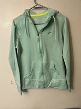 Nike Therma-FIT Women's Full Zip Hoodie Mint Green Size Medium Activewear