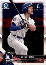 2018 Bowman Chrome Prospects Baseball Card #BCP23 Jeren Kendall