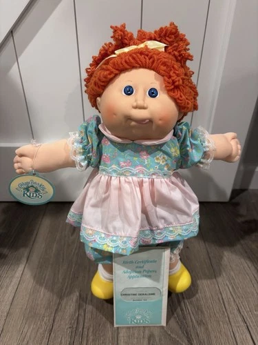 1989 Hasbro transitional cabbage patch popcorn hm# 11 in VHTF dress #505B .