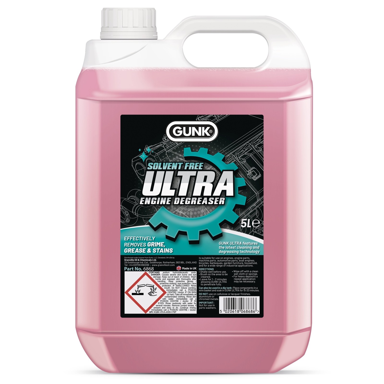 GUNK Degreaser Ultra 5L 5 Litre Jerry Gunk 868