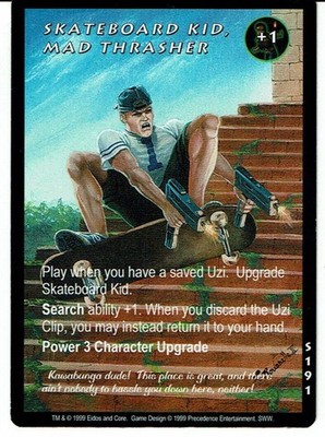 TOMB RAIDER CCG SLIPPERY WHEN WET RARE CARD S191 SKATEBOARD KID, MAD THRASHER ex