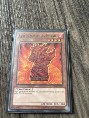 YuGiOh Barrierenstatue des Infernos OP04-DE018 Common Excellent unl.