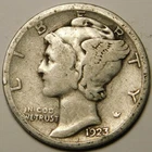 1923 S Mercury Dime VG - F   "Actual Coin Pictured - Not Cleaned"
