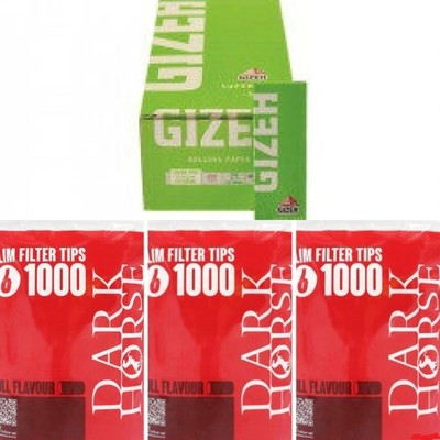GIZEH SUPER FINE SHORT PAPIERS - BOX MIT 50 BROSCHÜREN + 3000 SLIM FILTER