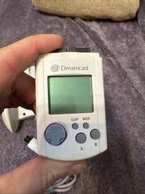 SEGA Dreamcast Controller + VMU Memory Card OEM White - HKT-7700 + HKT-7700 Work