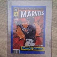 2022 Panini Donruss Baseball Marvels Wander Franco #M-8 Blue /249 RC Rays