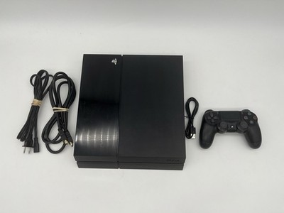 Sony PlayStation 4 PS4 500GB Black Console Bundle OEM Controller andCords Tested