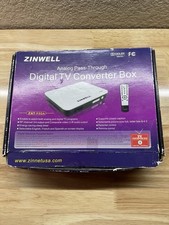 ZINWELL ZAT-950A Digital TV Converter Box Remote Brand New Open Box