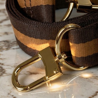 Dark Brown & Golden Honey Strap for LV Purses/Bags - Adjustable Crossbody Length