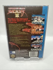 Shadow of the Beast II (Sega CD, 1994) Complete with Manual & Registration Card