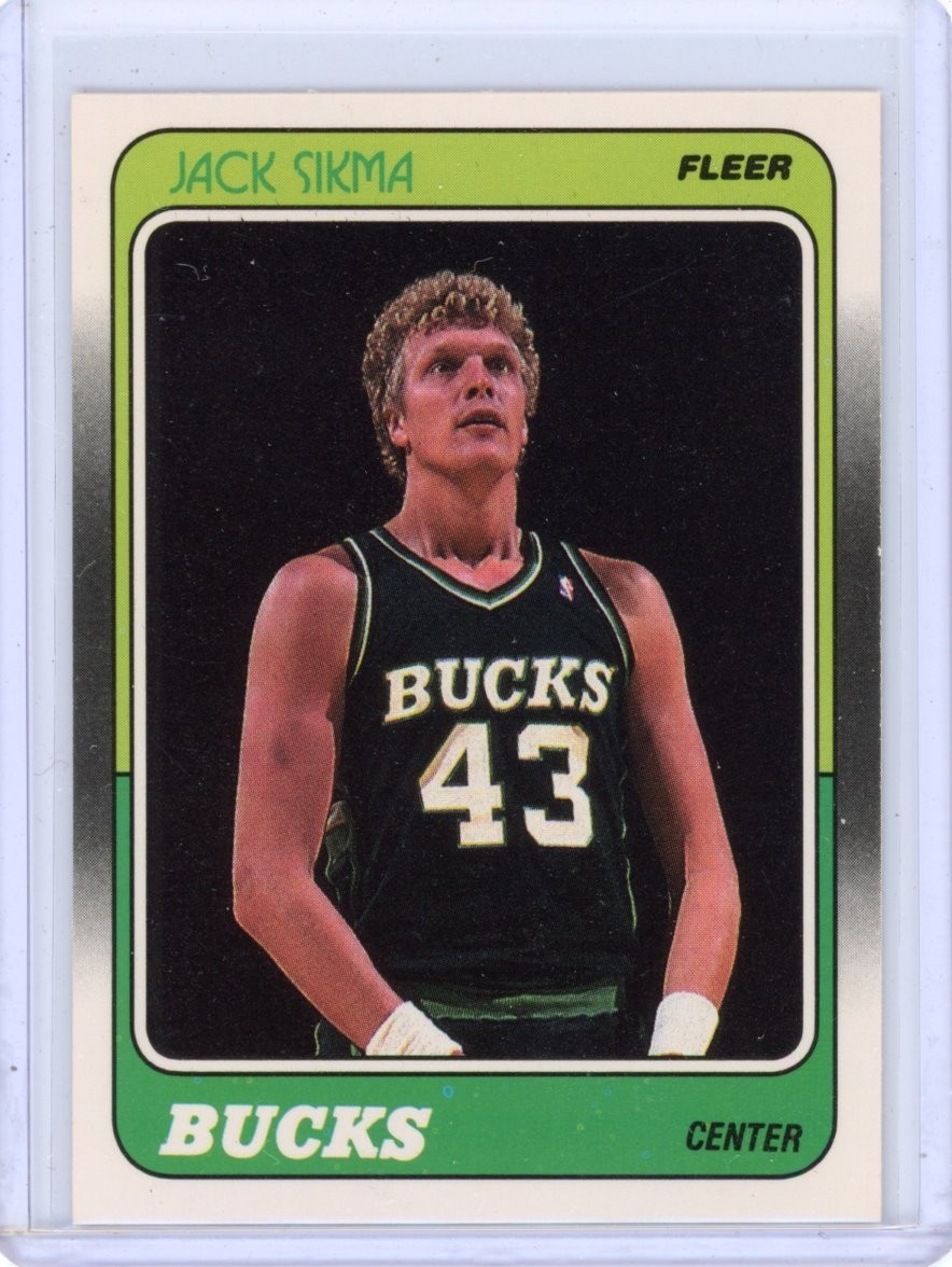 1988-89 FLEER JACK SIKMA #76 SET BREAK MILWAUKEE BUCKS