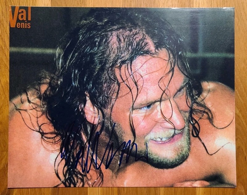 VAL VENIS signed 8 X 10 photo WWF WWE pro wrestling 