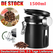 Kitchen Kaffeedose Luftdicht Kaffeebohnen Behälter Edelstahl Vakuum Aromadicht