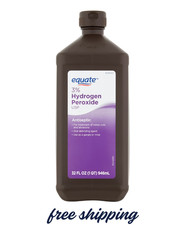 Equate 3 Hydrogen Peroxide Liquid USP Antiseptic, 32 fl oz