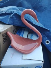 Vintage fine ceramic muted pink/cinnamon78 Swan towel holder Nova Designs Marked