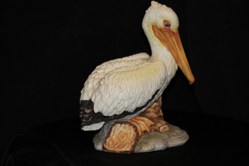 Pelican Figurine Hand Painted Lefton Japanese Porcelain KW 910 Beach House Decor